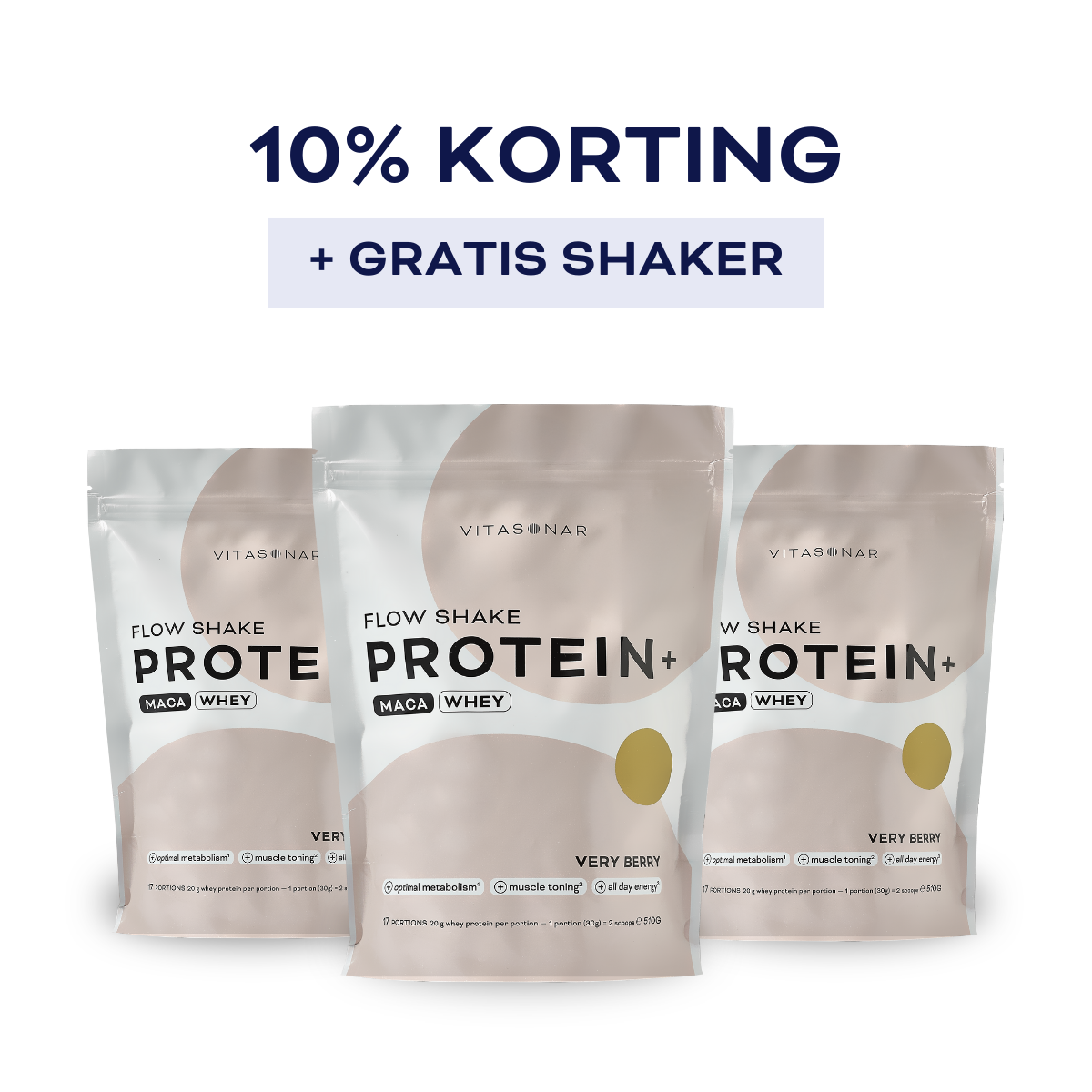 FLOW SHAKE PROTEIN+ - VERY BERRY