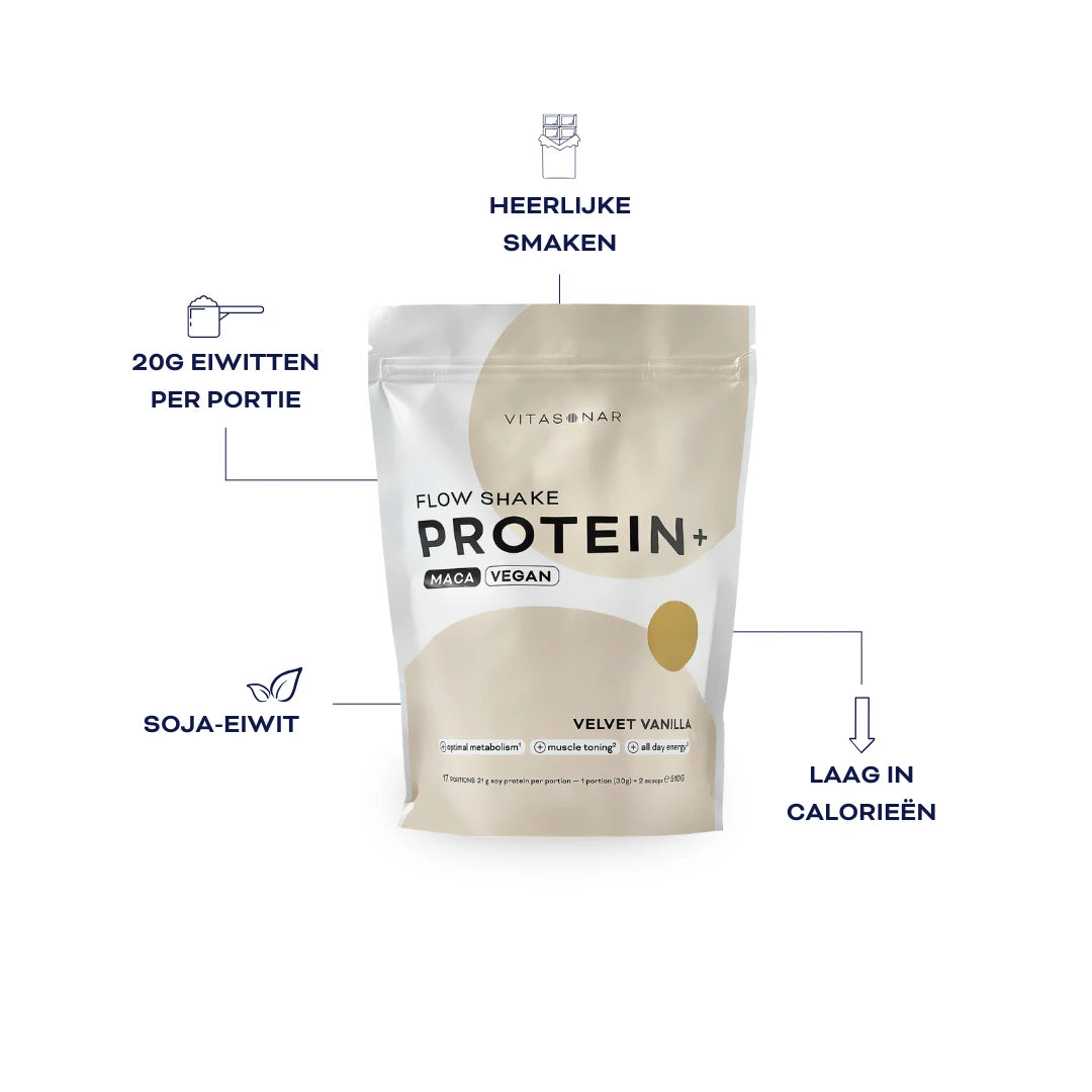 FLOW SHAKE PROTEIN+ - VELVET VANILLA (VEGAN)