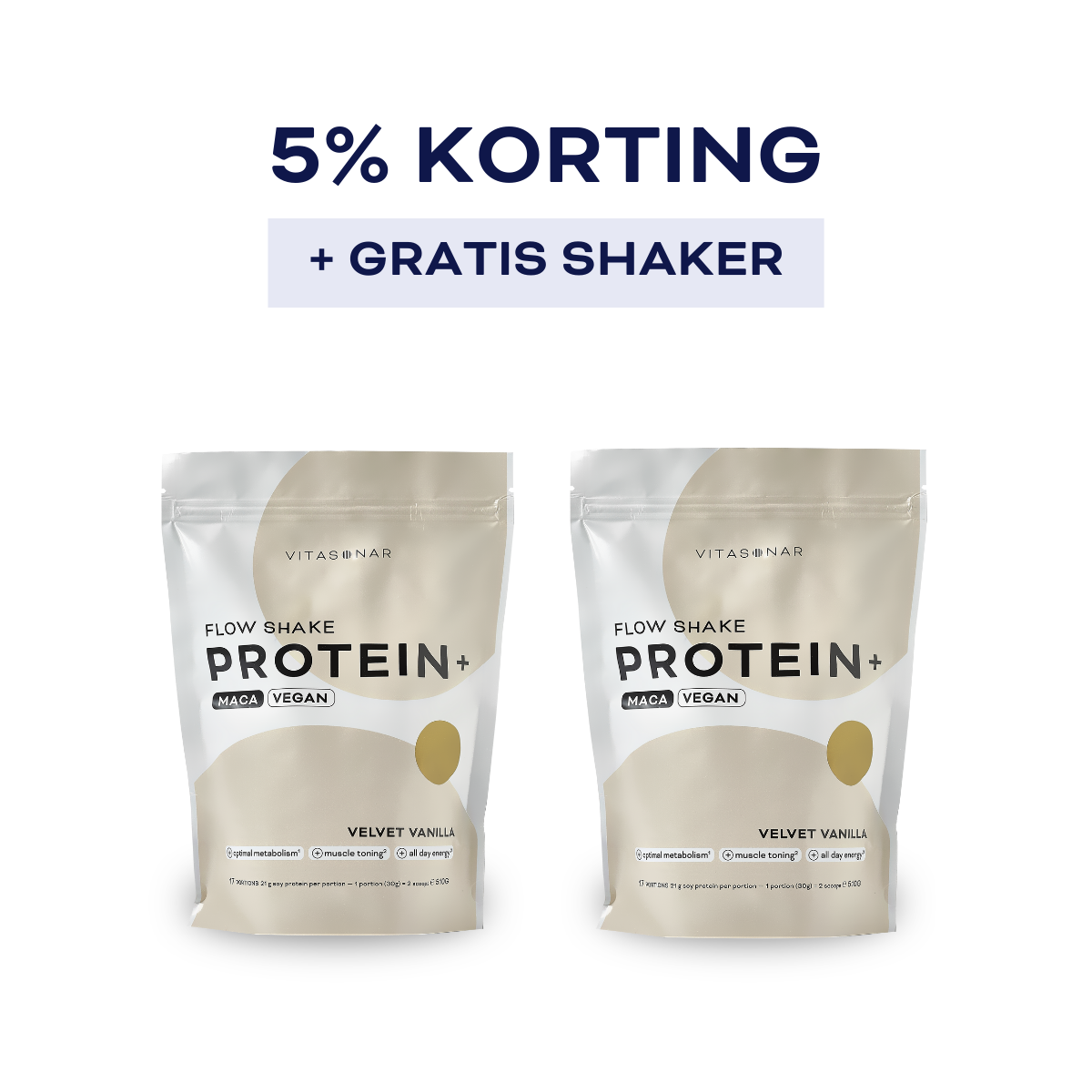 FLOW SHAKE PROTEIN+ - VELVET VANILLA (VEGAN)