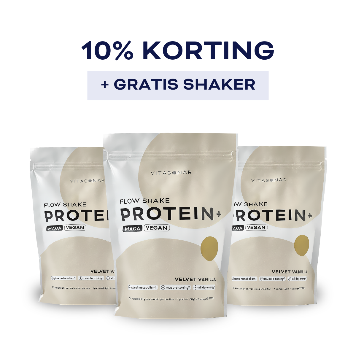 FLOW SHAKE PROTEIN+ - VELVET VANILLA (VEGAN)